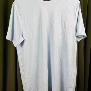 Nordstrom Tech-Smart Mens T-Shirt Baby Blue Cotton Relaxed Fit Size L